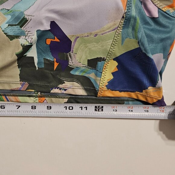 Zella Sports Bra Teal Multi Color Jacqueline Print Size XL - Picture 10 of 13